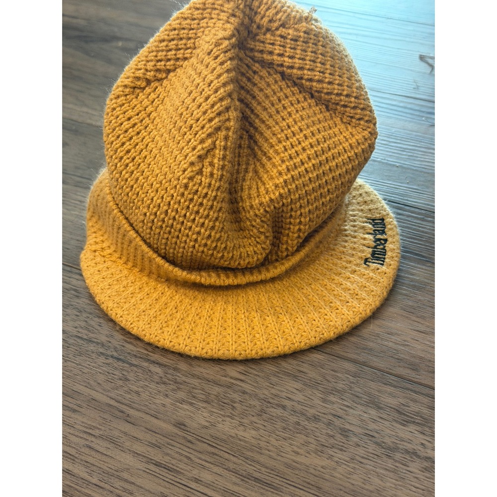 Timberland Men's Wheat Waffle Knit Visor Beanie Hat C121H RN29219 One Size